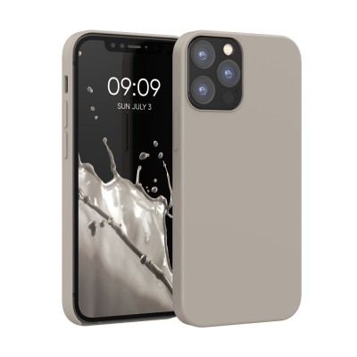 Husa pentru Apple iPhone 12 / iPhone 12 Pro, Silicon, Gri, 52641.43, kwmobile foto