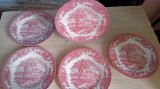 Vand 5 farfurii portelan englezesc- CHURCHILL- Staffondshire England