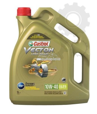Ulei motor Castrol Vecton Long Drain 10W40 E6/E9 5L 154AC9 foto