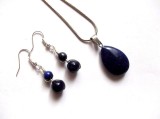 set colier si cercei cu lapis lazuli 37676