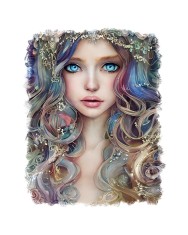 Sticker decorativ, Zana, Albastru, 70 cm, 6581ST foto