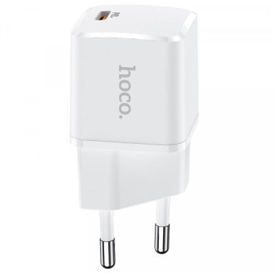 Incarcator Retea HOCO N10, 20W, 3A, 1 x USB-C, Alb foto