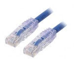 Patch Cord TX6A 10Gig U/UTP PVC Albastru 1m