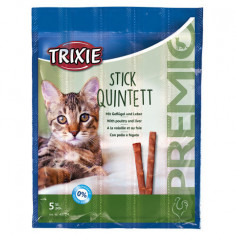 Trixie Recompense Pentru Pisici, Premio Stick Quintett, Pasare Si Ficat, 5 x 5