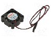 Ventilator 25x25x10mm, 12V DC, Akasa - AK-189BK-2B