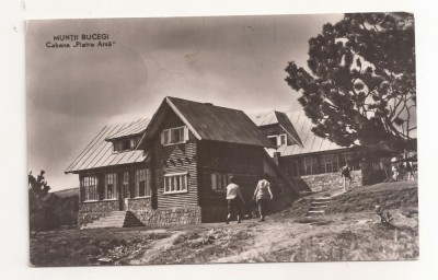 RF72 -Carte Postala- Muntii Bucegi, Cabana Piatra Arsa, circulata 1963 foto
