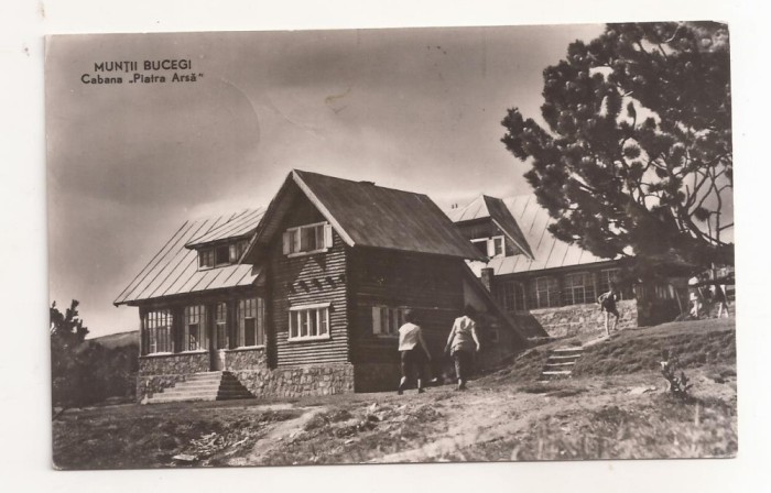 RF72 -Carte Postala- Muntii Bucegi, Cabana Piatra Arsa, circulata 1963