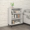 Servantă, gri sonoma, 69,5x32,5x90 cm, lemn prelucrat