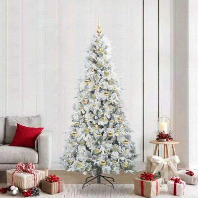 vidaXL Brad de Crăciun artificial cu ramuri articulare Verde 210 cm 3397501 foto