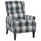 vidaXL Fotoliu extensibil, albastru, material textil 329309