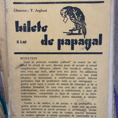 Bilete de papagal 1937-1938 nr. 15 vol. 1 Arghezi Cella Delavrancea Velisar