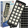 Lampa Solara Stradala 520 LED COB, 20000 Lumeni, cu Telecomanda, Senzori Amurg si Miscare, IP65, 3 Moduri, Panou Solar, Brat Montaj, Negru