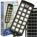 Cumpara ieftin Lampa Solara Stradala 520 LED COB, 20000 Lumeni, cu Telecomanda, Senzori Amurg si Miscare, IP65, 3 Moduri, Panou Solar, Brat Montaj, Negru