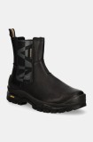 Napapijri ghete chelsea de piele PEAK barbati, culoarea negru, NP0A4H73CO.041