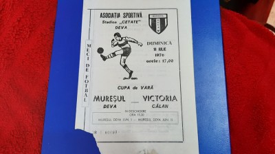 program Muresul Deva - Victoria Calan foto