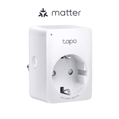 PRIZA inteligenta TP-LINK, certificare matter, Schuko x 1, conectare prin Schuko (T), 10 A, programare prin smartphone, Bluetooth, WiFi, alb &amp;amp;quot;Tap foto