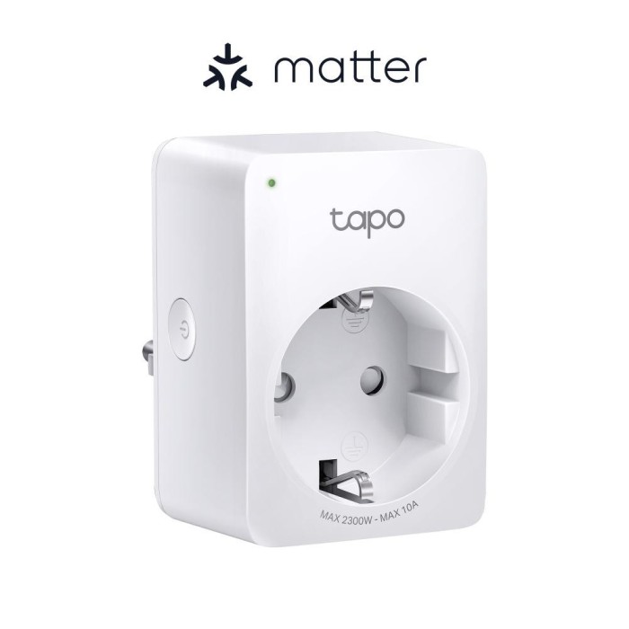 PRIZA inteligenta TP-LINK, certificare matter, Schuko x 1, conectare prin Schuko (T), 10 A, programare prin smartphone, Bluetooth, WiFi, alb &amp;quot;Tap
