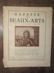 Gazette des beaux-arts, novembre 1938 foto