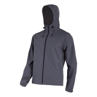 JACHETA ELASTICA CU GLUGA / GRI - 3XL foto