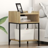 vidaXL Dulap de noapte Stejar sonoma 40 x 40 x 61 cm Lemn compozit