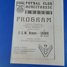program FCM Brasov - Chimia Rm. valcea