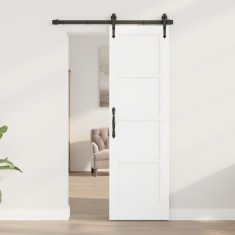 vidaXL Ușa Interioară &amp;#039;ORKDAL&amp;#039;Albă 61x198.5x4 cm Lemn Masiv din Pin foto