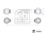FEBI BILSTEIN 184881 Brat, suspensie roata