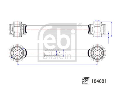 FEBI BILSTEIN 184881 Brat, suspensie roata foto