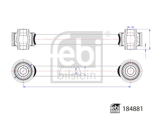 FEBI BILSTEIN 184881 Brat, suspensie roata