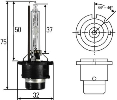 Bec Xenon Hella D2S 85V 35W 8GS 007 949-261 foto