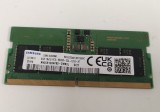 Memorie RAM Laptop, Samsung, 8GB, 1Rx16, DDR5, PC5-44800, 5600MHz, 1.1V, M425R1GB4PB0-CWMOL, CL45, Non-ECC, SODIMM, 262 pini