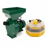 Cumpara ieftin Set moara electrica multifunctionala 3.8 kW si incubator electric pentru oua, Cleo, model 5 DEPOX&reg;, galben/verde
