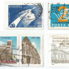 România, LP 497/1960, LP 1358/1994, LP 1446a/1998, LP 1453/1998, 4 serii oblit.