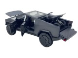 Macheta Tesla Cybertruck 1:24 gri inchis cu sunete, lumini, atv