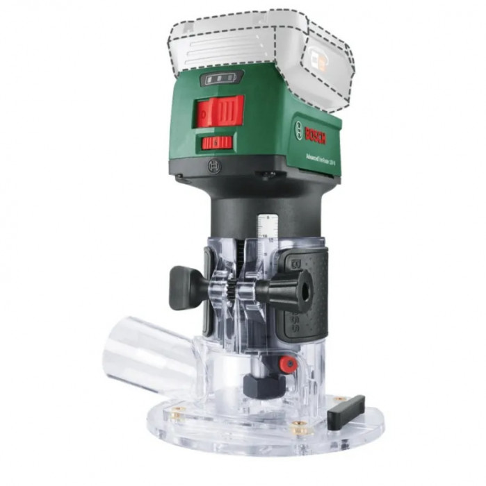 BOSCH AdvancedTrimRouter 18V-8 Masina de frezat compatibila cu acumulatori Li-Ion 18V