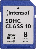 Card de memorie SDHC, clasa 10, 4 GB, albastru,INTENSO, 8 GB