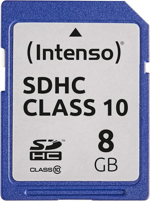 Card de memorie SDHC, clasa 10, 4 GB, albastru,INTENSO foto