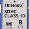 Card de memorie SDHC, clasa 10, 4 GB, albastru,INTENSO