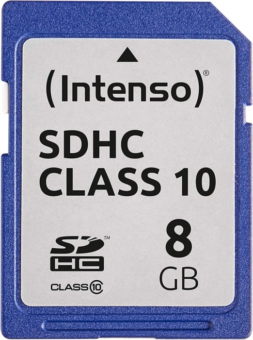 Card de memorie SDHC, clasa 10, 4 GB, albastru,INTENSO