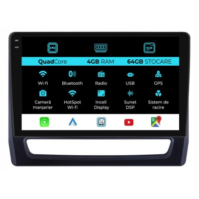 Navigatie Dedicata Mitsubishi ASX 2 (2019 - 2025),QuadCore, 10Inch, 4Gb Ram, 64Gb Stocare, Carplay foto