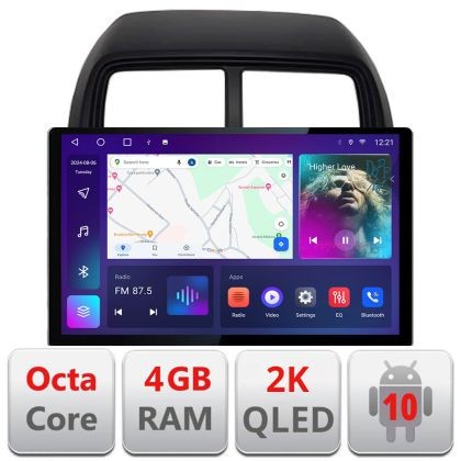 Navigatie dedicata Edonav Mitsubishi ASX 2017-2021 model facelift, Ecran 2K QLED 13&quot;,Octacore,4Gb RAM,32Gb Hdd,4G,360,DSP,Carplay,Bluetooth V1 CarStor