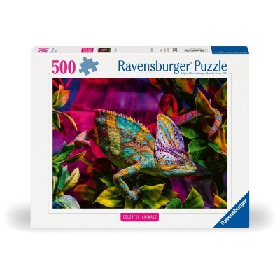 Ravensburger - Puzzle animale colorate cameleon 500 piese foto