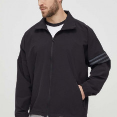 adidas Originals bluză bărbați, culoarea negru, cu imprimeu IS2818