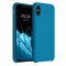 Husa pentru iPhone X / iPhone XS, Silicon, Albastru, 42495.224