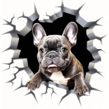 Cumpara ieftin Sticker Auto, French Bulldog, 30 cm, 13006ST, Oem
