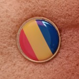 QW9 K 22 - Insigna - tematica nationala - steag Romania, Romania de la 1950