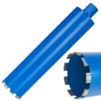 Carota diamantata pentru umed / uscat, 102 x 10 x 450 mm 9 T, 1.1 / 4&amp;quot;, Geko G65214 foto