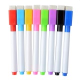Markere colorate pentru tabla magnetica, capac cu magnet si burete pentru sters, set 8 bucati, ProCart