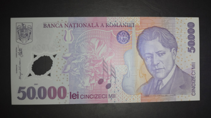 SD0188 Romania 50000 lei 2001 UNC