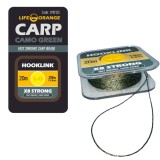 Fir Textil Orange Hooklink x8 Camo Green, 25lb, 20m